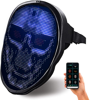 BluetoothのAppが付いているプログラム可能なLEDのマスク電子変更の顔カバー