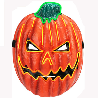 ハロウィンのカボチャは調節可能な輪ゴムが付いているマスクをつける