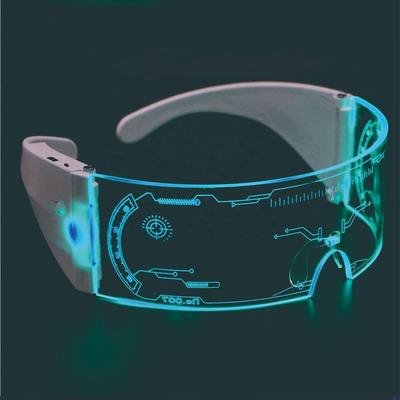 未来派の明るいLEDガラスは7色大人のために再充電可能なUSBをつける