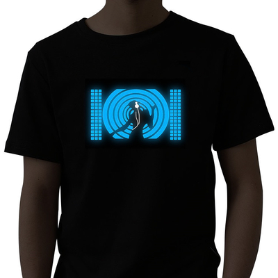 党Djの音はLEDのTシャツ ライト平衡装置の衣類を活動化させた