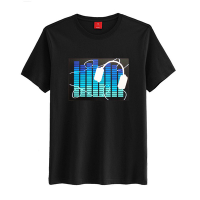 方法音は声のFlahsingの上のLEDのTシャツ ライトを活動化させた