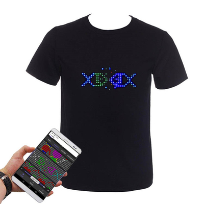 TシャツのBluetoothのプログラム可能な再充電可能つけるAPP制御LED