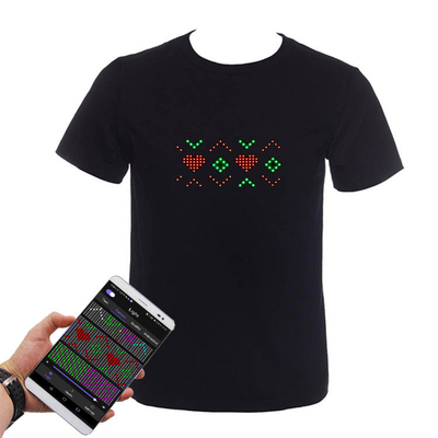 BluetoothスマートなLEDの照明Tシャツ移動式APP制御Prgrammableの単語