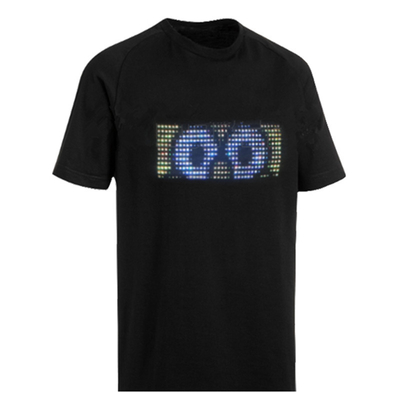 TシャツのApp制御USBの再充電可能な男女兼用をつけるプログラム可能なLED