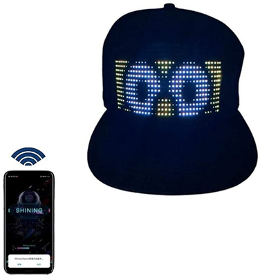 プログラム可能なDIYのテキスト パターンBluetooth LEDの帽子のApp制御魔法の表示LED帽子