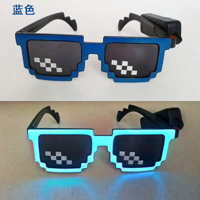 柔らかく明るいLEDガラスは暗闇で光る無線サングラスをつける