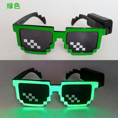柔らかく明るいLEDガラスは暗闇で光る無線サングラスをつける