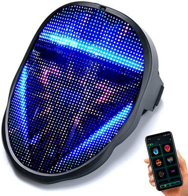 スマートなLEDのマスクUSB再充電可能でカスタマイズ可能なパターンを変える表面