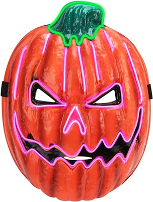 ハロウィンのカボチャは調節可能な輪ゴムが付いているマスクをつける