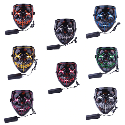 LED明るいハロウィンLEDのマスクの太字は大人のためにつく