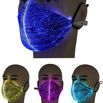夜に点滅する明るいLEDの激賞のマスク多色ライト