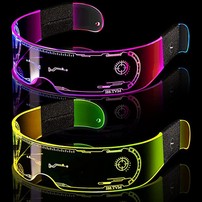 未来派様式明るいLEDのガラス7色大人のための4つのモード