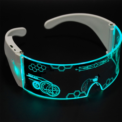 党激賞のために折り畳み式明るいLEDのバイザー ガラスUSBの再充電可能なフレーム