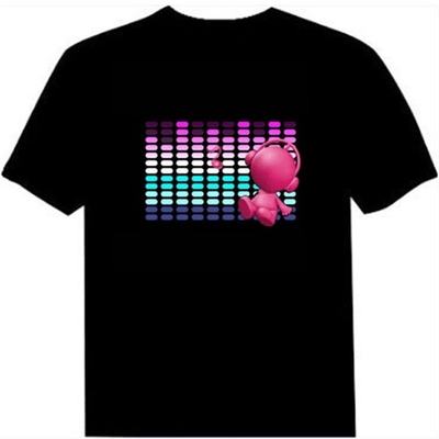 点滅の白熱音はLEDのTシャツ2xAAAを活動化させた
