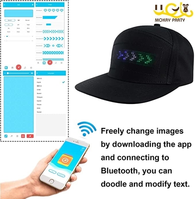 Bluetooth LEDメッセージの帽子の党祝祭のための生気に満ちた表示帽子
