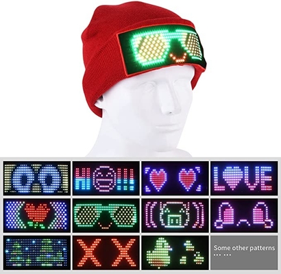 表示帽子の帽子のBluetooth APP DIY LEDのスマートな帽子の男女兼用の編集可能