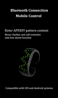 メッセージのデッサンを編集するSmartphoneのリモート・コントロール導かれたブレスレットAPP