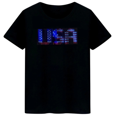 プログラム注文メッセージ パターン生気を用いる編集可能LED表示Tシャツ