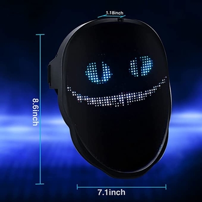ハロウィン党スマートなLEDマスクAPPはBluetoothの表面変更を制御した