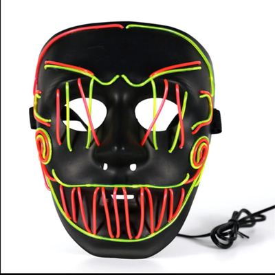 十字のステッチのジョーカー ハロウィンはCoplayが暗闇でつける党のためのマスクを導いた