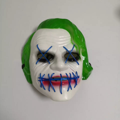 緑のジョーカー ハロウィンは仮面舞踏会党Cosplayのための軽いマスクを導いた