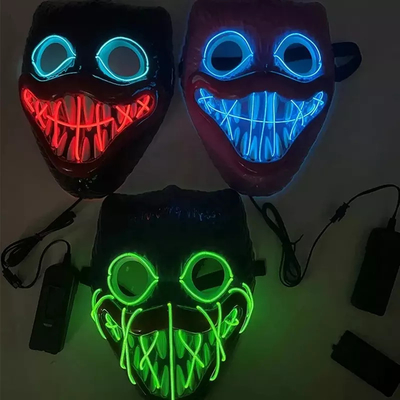 ボビーはCosplay党のためのハロウィンLEDのマスク ポリ塩化ビニール材料をつける