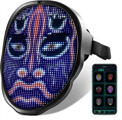 衣裳のCosplay党仮面舞踏会のためのBluetoothプログラム可能なLEDのマスク