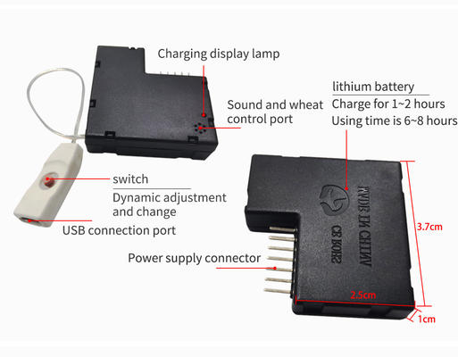 党ハロウィンのためのUSBの再充電可能な声LEDのマスク4の点滅モード